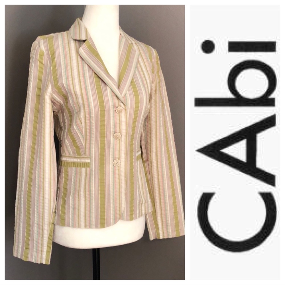 CAbi jacket perfect spring summer colors size 2